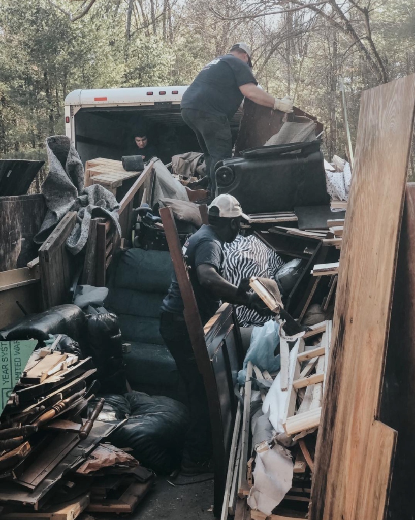Loading Furniture into Moving Truck